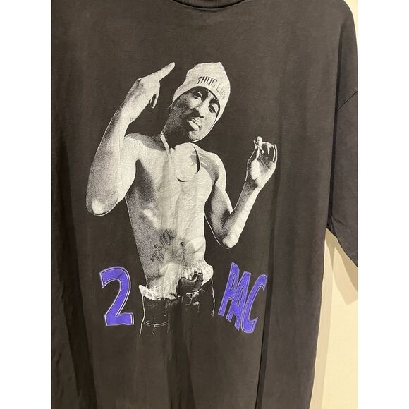 Vintage 2pac I Get Around Black T Shirt Size XL - Picture 3 of 9
